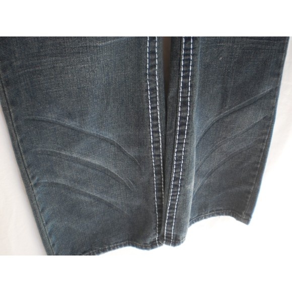 Danesi Dark Blue Denim Jeans Union Jack Pocket Detail Mens Size 34 - Picture 6 of 13